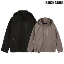 버커루 [BUCKAROO] 2021 프리미엄 아우터 특가전 공용 빈티지 나일론 루즈 오버핏 후드 탈부착 가능한 숏기장 시보리 점퍼