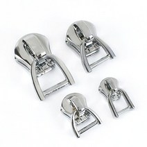 옷 지퍼 달기 20Pcs Meetee D 링 3 #5 #8 #10 # 지퍼 슬라이더 금속 지퍼 자켓 가방 지퍼 헤드 의류 수리, 04 Chrome_03 No8