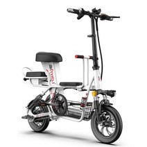 수입 접이식 전기자전거 부모-자식 전기 자전거 12 인치 접이식 전기 자전거 이동식 배터리 전기 자전거 여행 전기 자동차 접이식 전동스쿠터, 협력사, 30아 화이트