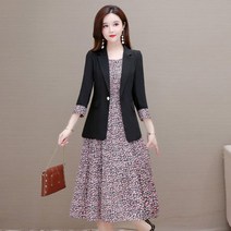 40대 50대 세트 정장 바지 투피스 여성 자켓 원피스