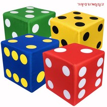 기쁜우리게임창고 도트 대형주사위 스펀지30cm 체육대회 명랑 운동회 게임 용품, 빨강