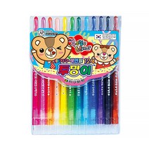 어린이 미술 색연필&사인펜 6색 12색 24색 36색 50색 뽀로로 핑크퐁 투명이 지구 노마르지 모나미 슈퍼색연필, 지구 투명이 색연필 12색 샤프식