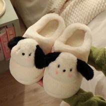 커플 겨울 털실내화 귀여운 실내화 높은굽 슬리퍼 플러시퍼 4cm굽 남녀