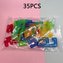 몬테소리 유아 블록 교육 소재 투명 디지털 라이트 테이블 완구 수학 작업 스태킹 게임 오픈 엔드 학습, [01] A-35PCS