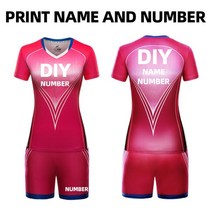 배구유니폼 배구복 팀조끼 팀복 배구 저지 맞춤형 여성용 반팔 배구 복 통기성 배구 유니폼 훈련 경쟁 유니폼, 맞춤 이름 번호, XL