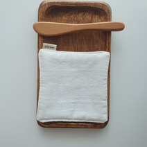 거즈 면 티코스터 패브릭 원단 천 컵받침 친환경 제로웨이스트 샵, 6.린넨 깨끗한 화이트