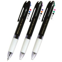 제노 0.7mm 3색 볼펜 유성펜 초저점도 멀티펜 볼펜, 1_RB-블랙_블루_레드