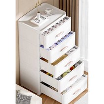 5단서랍장 드레스룸 미니 플라스틱 서랍장 안방 수납, 5단서랍장 폭36cm화이트