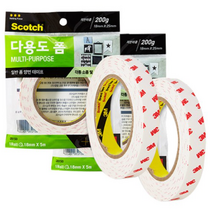 3M DIY 2474 다용도 강력 양면 폼 테이프, 6개입