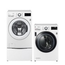LG전자 트롬 트윈워시 드럼세탁기 19kg + 미니워시 4kg + 건조기 17kg 세트 F19WDBB-7WL 방문설치, F19WDBU(세탁기). F4WC.RH17WTLN, 화이트(세탁기. 건조기)