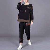 40-50대 중년여성 상하복세트 춘추용 투피스 데일리룩 엄마옷 마담옷 빅사이즈복W20220907029