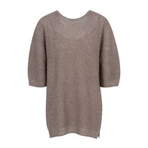 데코 메탈 라운드 니트 탑 DCKTA3791B