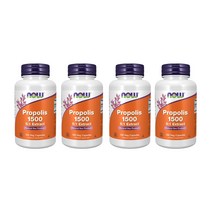 (해외) 나우 푸드 Now Foods 프로폴리스 1500 300mg 100정, 4개