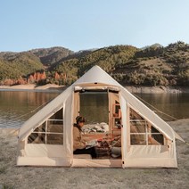 공기 주입 설치 에어 텐트 접이식 옥스포드 천, 단일사이즈, 5.0M² 기본 패키지 옥스포드 천