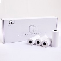 스티커사진기 즉석 인생 포토 네컷 카메라 프린터 출력기 흰색 감열지 5 롤몫 5730mm 어린이 인쇄 어린이 인쇄 용지 교체 액세서리 부품, 5롤