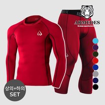 아르메데스 남성용 사계절 라운드 긴팔 상의 + 7부 바지 크로스핏 상하의세트 ID10411071