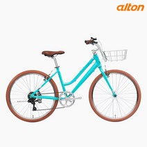 2021알톤 퓨리어스26인치 알로이 여성용자전거 시마노7단 경량자전거, 70%반조립 무료배송, 블랙