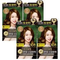 리엔 흑모비책 염색크림 염색약 120g, 밝은갈색, 4개