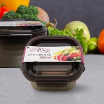빅맘 모던앤락 정사각1호350ml 스텐 반찬통 밀폐용기