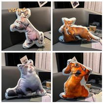 캠핑의자목쿠션 릴렉스체어 베개 캠핑 쿠션 개인 DIY 휴머노이드 커플 장난감 인형 남자 친구 맞춤 애완 동물 모양 소파 자동차, [01] 15CM(Key Chain)