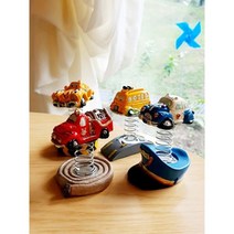 아이방 소아과 장식 스프링 자동차 4p set 서재 홈데코 카페소품 공간 연출 엔틱 빈티지 책상
