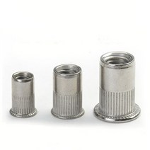 스테인레스 스틸 리벳 너트 플랫 헤드 10 개 M3M4M5M6M8M10, [4] 10pcs M6