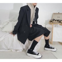 로프 반전 뒷트임 박시 자켓