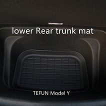 테슬라 트렁크 매트 프렁크 TEFUN 테슬라 모델 Y 뒷좌석 보호대 안티 킥 TPE 시트