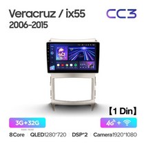 현대 베라크루즈 ix55 2006 - 카 라디오용 TEYES CC3 멀티미디어 비디오 플레이어 내비게이션 스테레오 GPS 안드로이드 10 2 번 딘 dvd, [01] Veracruz CC3 1D 32G