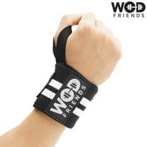 와드프렌즈 크로스핏선수용 로그 손목보호대 블랙 롱타입 WF..., 단품