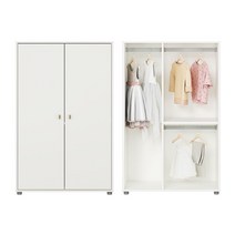 한샘 보나 긴옷형 옷장 80cm, G:화이트_다크그레이(G)