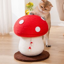 캣타워버섯 모양 고양이 그랩 플레이트 작은 등반 프레임 긁힘 방지 내마모성 사이 살 대마 로프 용품, 한개옵션0