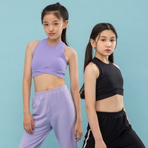 요가피기 YP60521 크로스 라인 브라탑 키즈 어린이 운동 필라테스 요가복