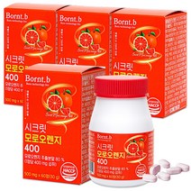본트비 시크릿 모로오렌지 C3G 함유 모로실 시칠리아산 추출분말 500mgx60정, 60정, 4개