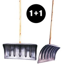 [1+1] 국내산 다용도 넉가래 제설도구 제설눈삽 눈치우는삽 다용도삽 각삽 밀대