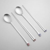 한국도자기리빙 수자문 칠보 은수저 2벌세트 은80%50돈, 없음