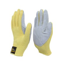 가죽 덧댐 장갑 7게이지 케블라 안전 내열 작업장갑, 상세페이지 참조