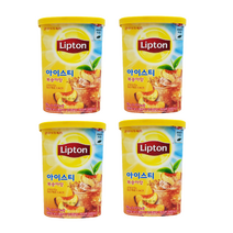 [트윈스몰] 립톤 아이스티 복숭아맛 770g, 4통