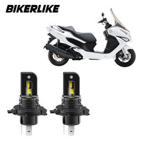 대림Q2 다이나믹 오토바이 LED 전조등 12V H4헤드램프 2면 헤드라이트 모터 바이크, BLT 12v H4 오토바이LED 2면 블랙