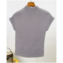 미야케 플리츠 주름 반팔 티셔츠