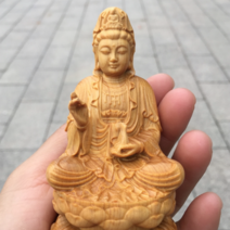 가정용 좌불상 반가사유상 목각 나무 불상 부처님상, 사진색상