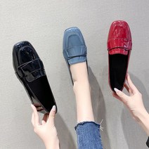 사각코 발편한 플랫 슈즈 220-270mm
