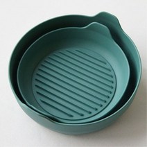 에어프라이어 실리콘 용기 그린 주방 용품 간편 세척, 상세설명 참조, 그린_중