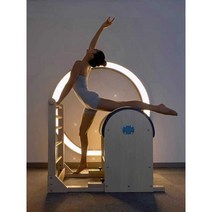 허리 홈필라테스 운동기구 스파인코렉터 요가 가정용, 작은 접시가 없는 빨간색