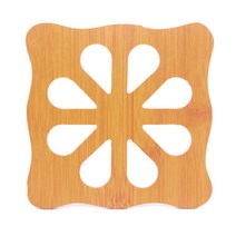 사각오렌지 대나무 냄비받침 145mm 캐릭터