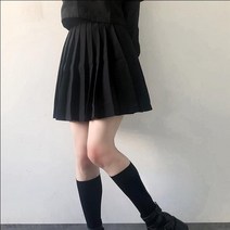 플레이어 스커트 주름 바스락 플리츠 여성용 젊은 기본 대학생
