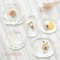 코렐 컨트리로즈 빈티지 2인 4인 6인 10인 혼밥 신혼 그릇 세트, 12냉면기