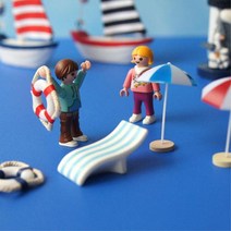 썬베드 튜브 배 파라솔 바다 미니어처 사무실인테리어 미니어처소품 엔틱소품 미니어쳐모형 미니여쳐데코, 파라솔 레드