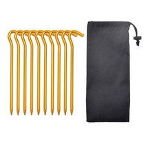 쉘터 타프 캠핑 알루미늄 단조팩 고정핀 10p 쇠말뚝