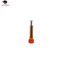 3d프린터 부품 3d 프린터 부품 m445 나사 증폭기 가열 침대 cr10s cr-10s pro ender-3s cr-10max 4set 용, 스프링25x8x4mm, m4 오렌지